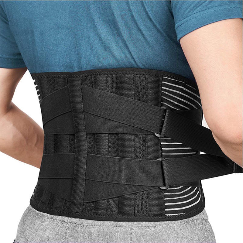 Double Pull Back Lumbar Support Belt Waist Corset Orthopedic Men Women Spine Compression Waist Trainer Brace Back Pain Relief