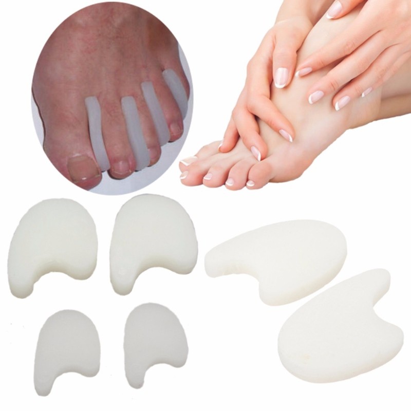 Silicone Toe Gel Separators, 2 Pieces, Polymer Pad, Protector, Separators, Pad