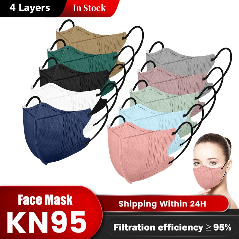 3D mask kn95fan ffp2 mascarillas Morandi fpp2 masks KN95 certificate face mask 4 layers security protection mask KN 95 ffp2masque