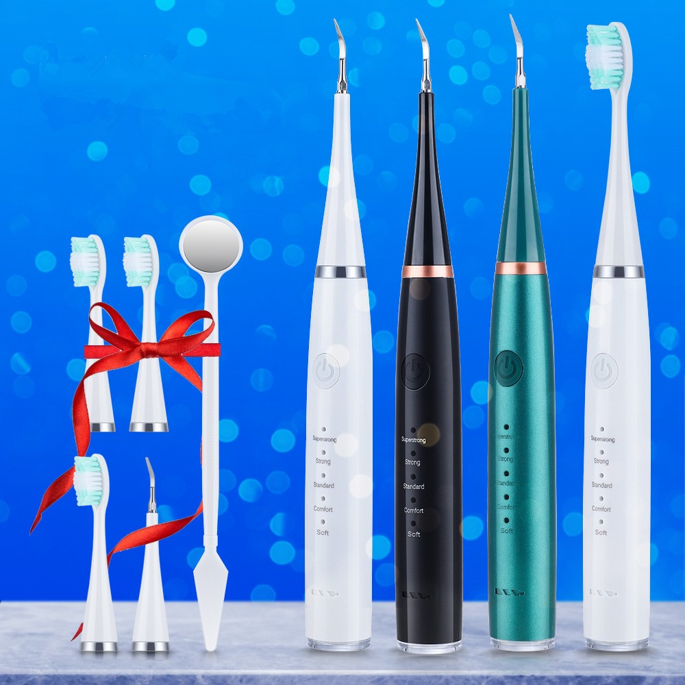 Electric Sonic Dental Scaler Teeth Whitening Kit Teeth Whitener Calculus Tartar Remover Cleaner Tools Toothbrush Stain Oral Care