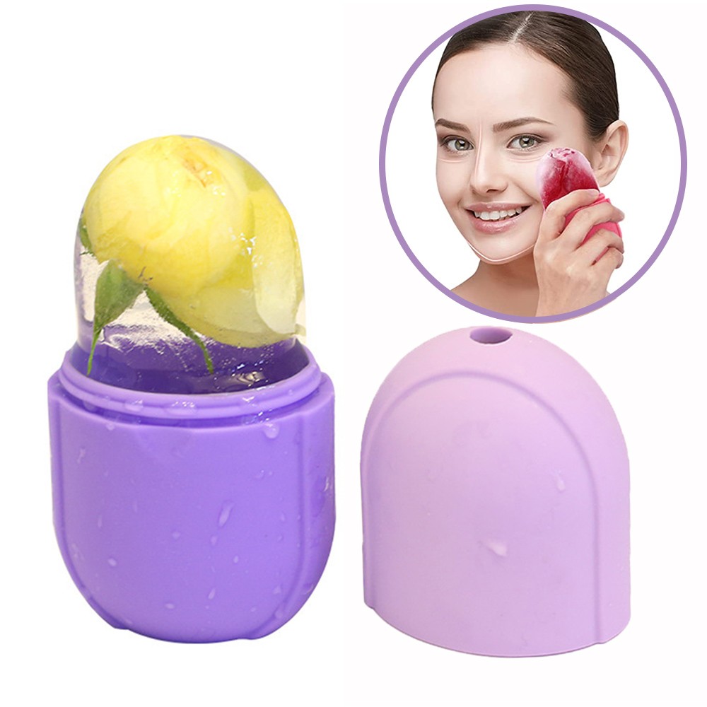 Skin Care Beauty Lifting Contouring Tool Silicone Ice Cube Trays Globe Snowballs Face Massager Facial Roller Reduce Acne