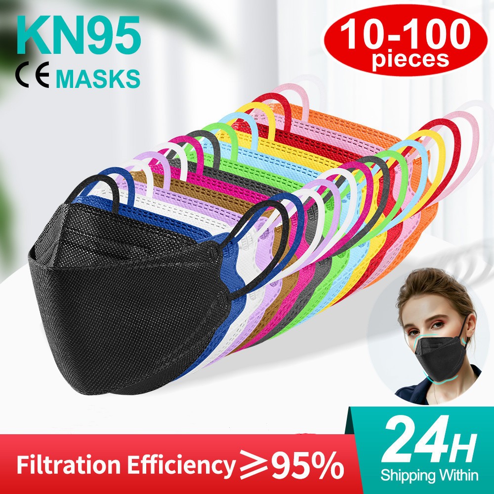 FFP2 Fish Mask KN95 Face Masks CE Protective Breathing Filter Adult fpp2mascarillas kn95 fish mask ffp2dust mask ffp2