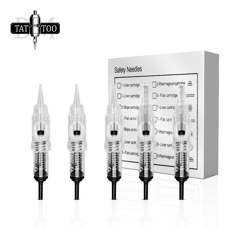 Disposable Eyebrow Tattoo Needles 1R 3R 5R 5F 7F Sterile Permanent Makeup Cartridge Needles Microblading