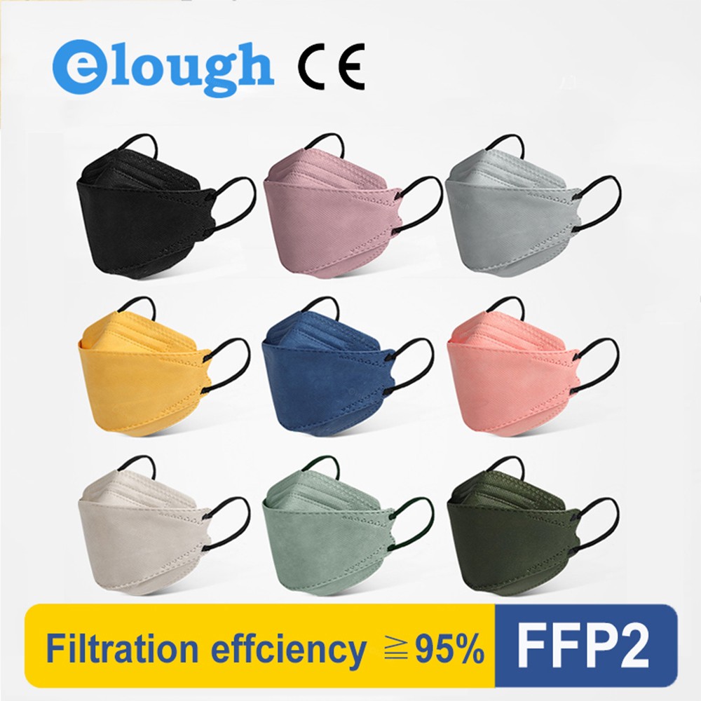 Morandi KN95 Fish Shape Masks EU FFP2 Compliant Mask FPP2 Face Mask Safety Protection Mask ffp2masque FFPP2