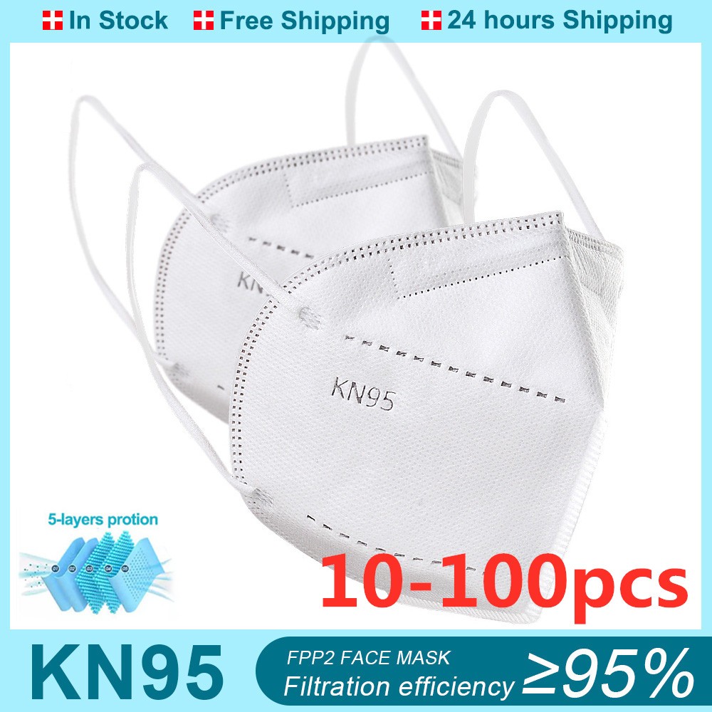 5-100pcs KN95 Mask FFP2 Mascarillas FPP2 Approved 5 Layers Respirator Masks ffp2fan CE kn95 mascara reusable face mask