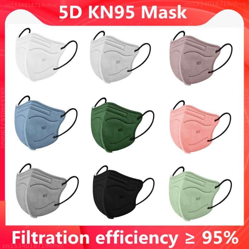KN95 Black Mascaras ffp2 Mask FFP2 Mask for Mascaras fpp2 Spain 5 Layers KN95 Face Masks ffp2 mascal ffp2 Mask for Security Protection FFP3