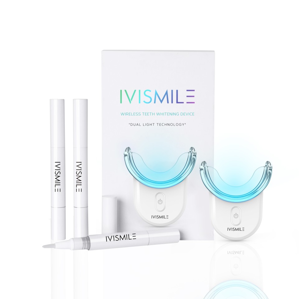 IVISMILE Teeth Whitening Kit White Light Dental Tools Home Use Oral Cleaning 12% PAP Tooth Set Smile Product White Teeth Removal