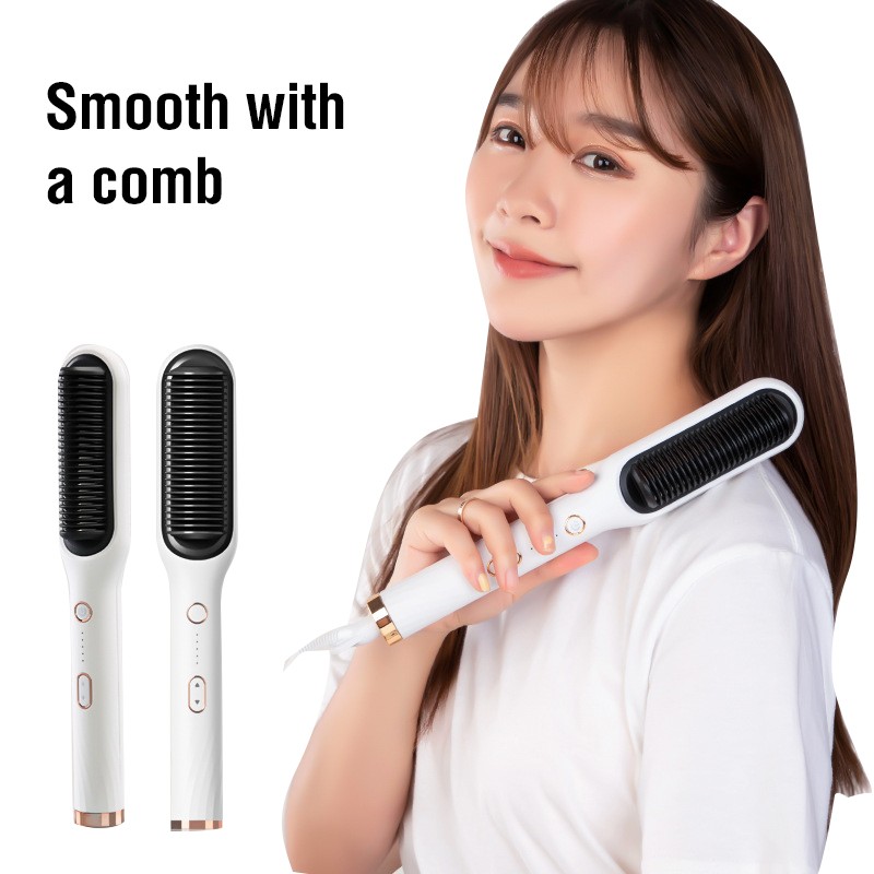 Hot Hair Straightener Comb Straightener Dryer Straightening Brush Iron Beard Hot Electric Comb