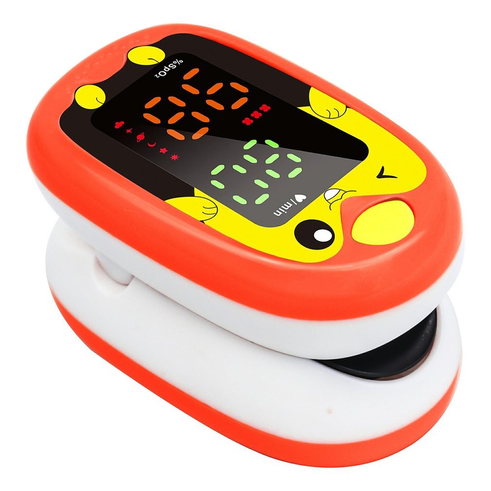 Children Baby Fingertip Oximeter LED Digital Fingertip Pulseometer Blood Oxygen Saturation Meter SPO2 PR Heart Rate Monitor