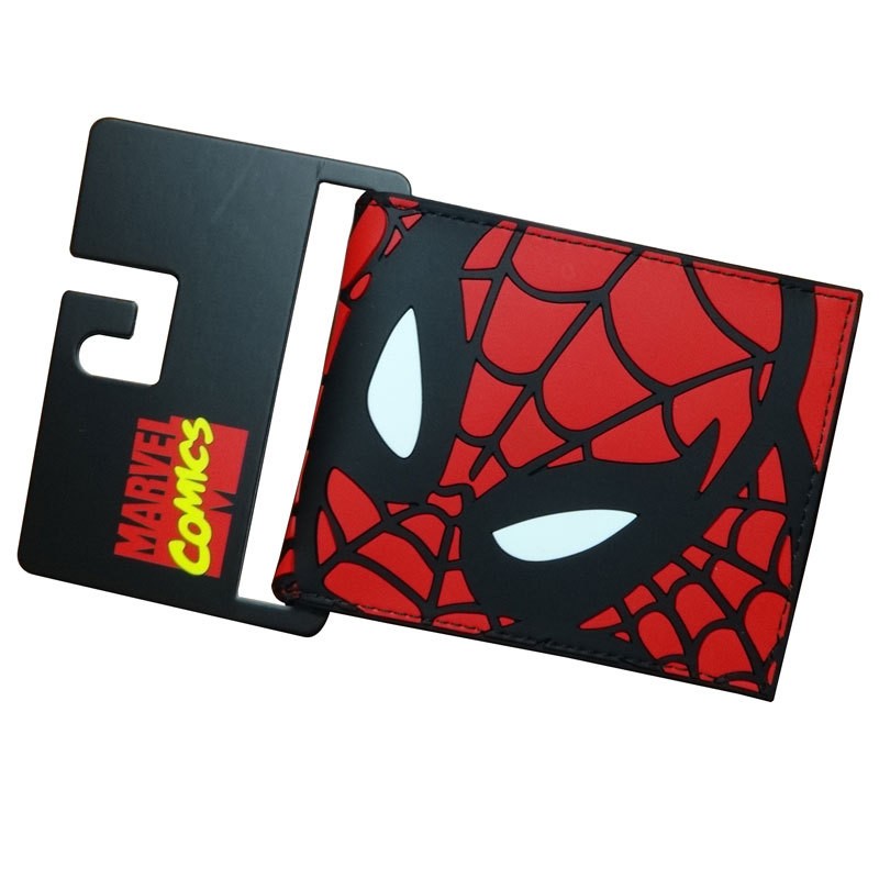 Disney Marvel Animation Peripheral Spiderman Short Leather Wallets Wallet Purse For Men Unique Wallet Wallet Women