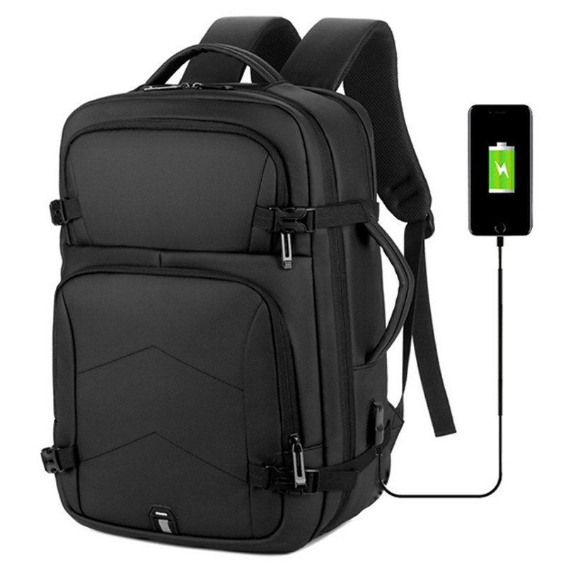 2020 New USB Men's Backpack Travel Sports Package Night Luminous Portable School Office Bag Waterproof Large Capacity Multifunction