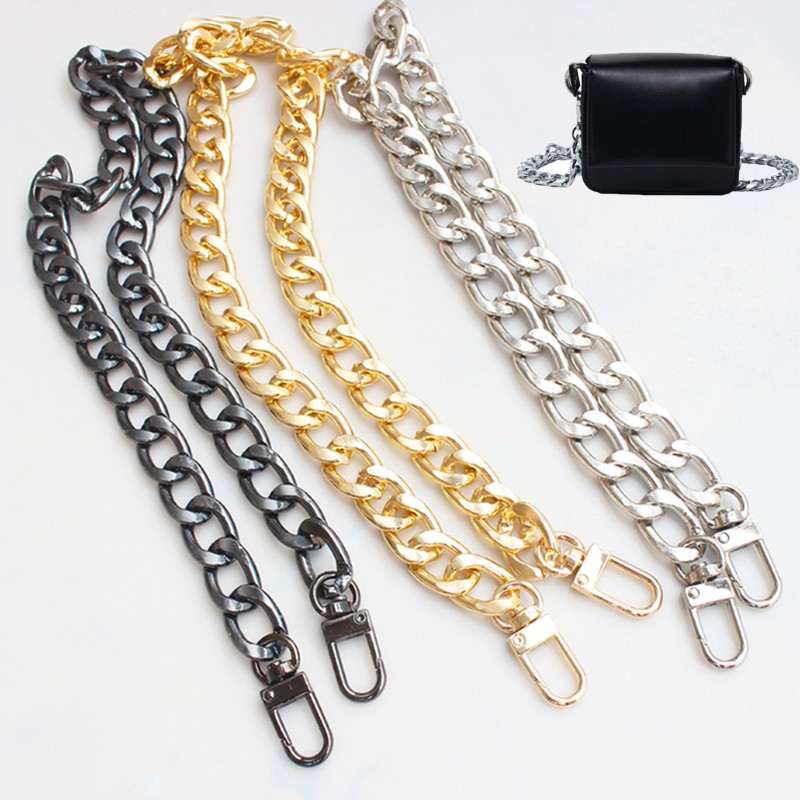 2021 New Fashion O Shape Metal Chain Bag Replacement Purse Chain Shoulder Crossbody Bag Strap for Mini Handbag DIY Handle