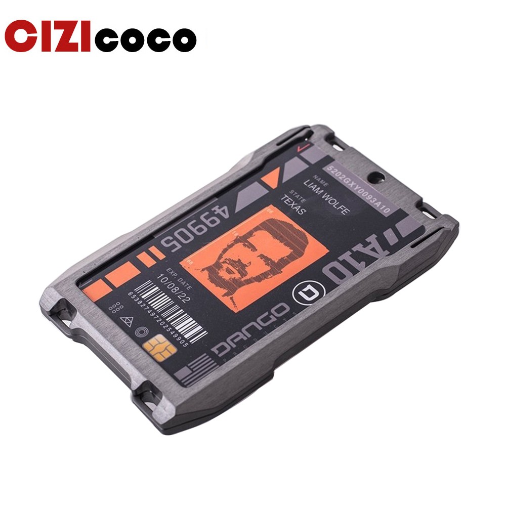 Cizicoco RFID Metal Credit Card Holder Package Men Wallets Business Bank Card Holder Aluminum Hard Small Size Wallet