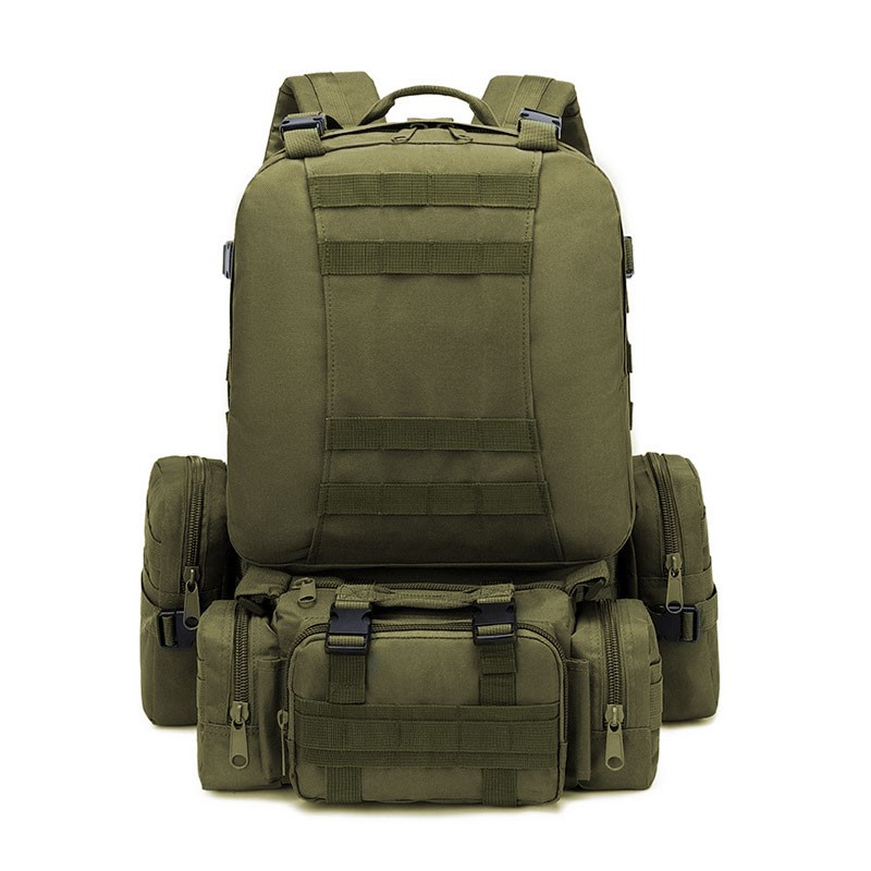 50L tactical backpack, men's military backpack, 4 in 1 molle sport utility bag, outdoor hiking climbing army backpack camping bags