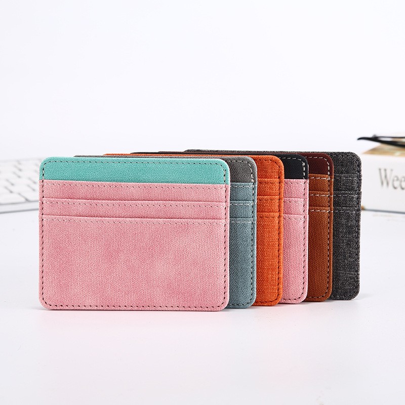 PU thin card holder multi-purpose female student card holder bank card holder credit card holder portable holder