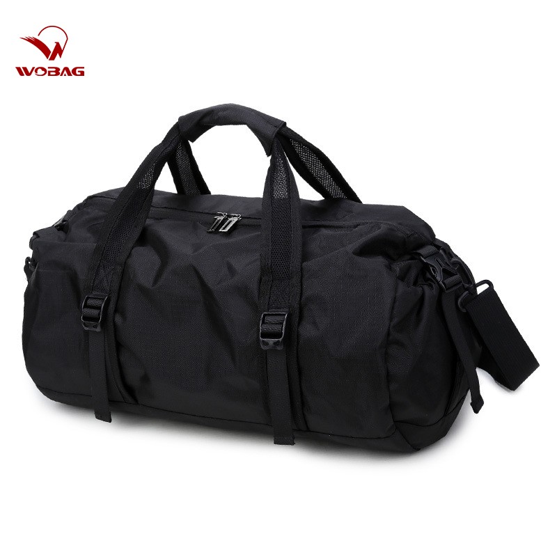 New Black Fashion Weekend Short Distance Travel Bag Foldable Men Sports Training Handbag Large Capacity Yoga Women Duffel Bag