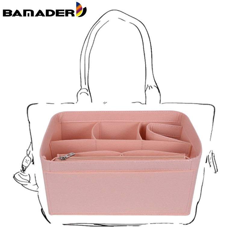 BAMADER Large Medium Small Felt Cloth Insert Bag Organizer Travel Makeup Cosmetic Interior Bag Woman Bag Organize Storage Artifact