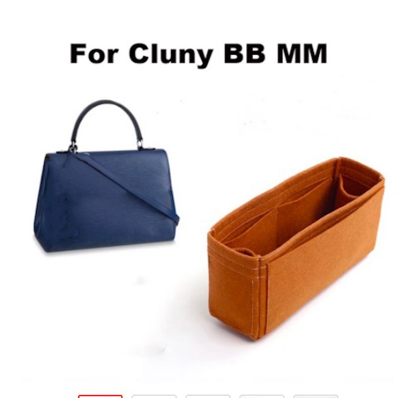 For Clooney BB MM Purse Organizer Insert Bags Makeup Organizer Handbag-3MM Felt Premium Felt (Handmade/20 Colors)