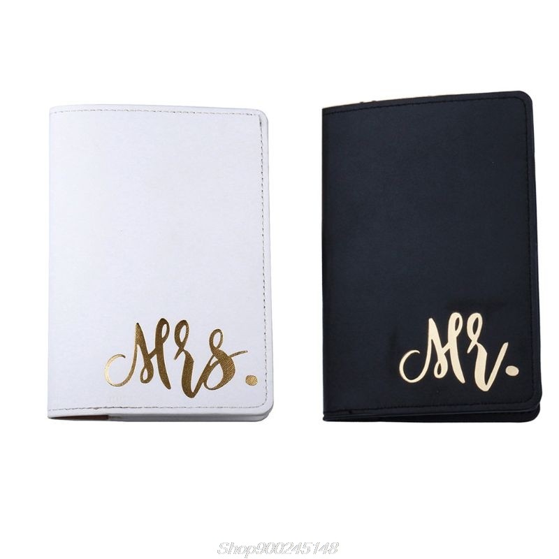 Mr & Mrs Passport Organizer Honeymoon Passport Holder ID Card Organizer Travel S19 20 Dropshipping