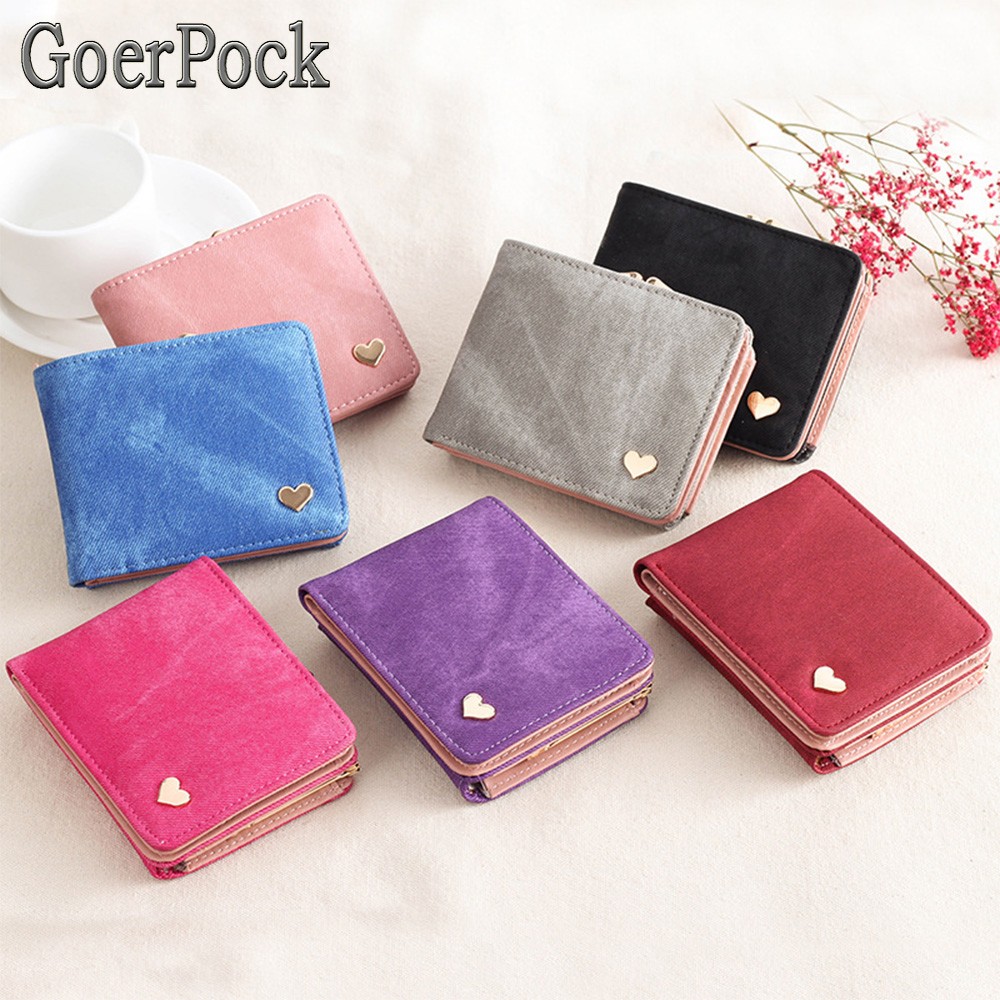 Denim Wallet Hot New Ladies Wallet Small Buckle Slim Wallet Ladies Wallet Card Package Brand Wallet Fashion Women Christmas Gifts