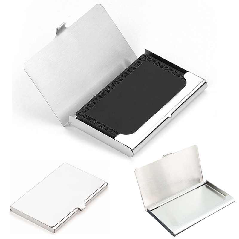 Creative Business Card Case Stainless Steel Aluminum Holder Metal Box Business Card Holder Metal Wallet