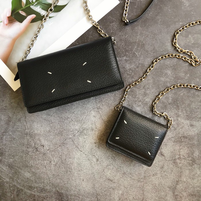 108120 Exquisite real leather jacket shoulder bag layer leather small chain bag mobile phone bag wallet women small square box