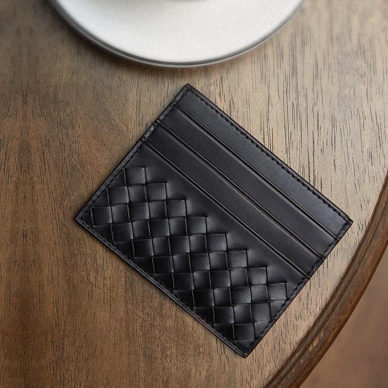 100% Leather Credit Card Men Ultra-thin Brand Business Card Multiple Card Slots Anti Degaussing Simple Women Card Bags