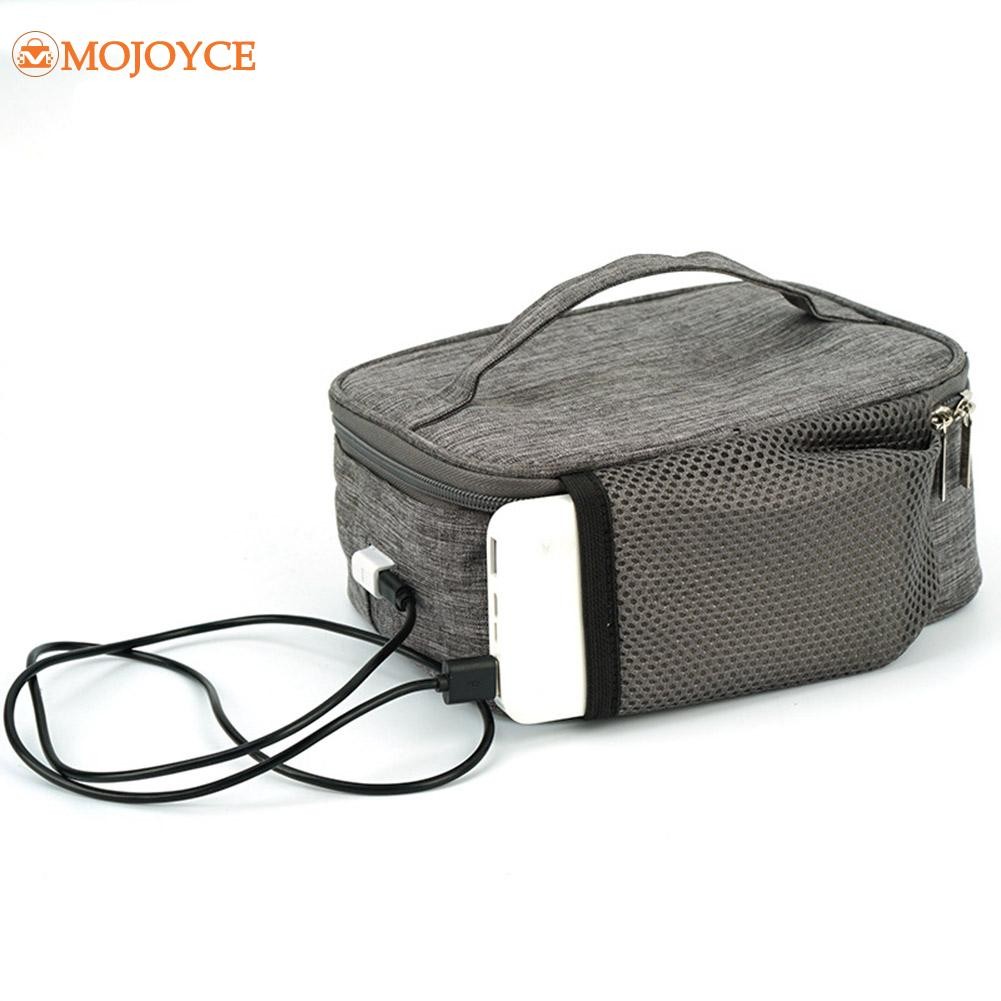 USB Heating Lunch Box Insulation Bag Outdoor Picnic Desk Electric Heated Food Storage Portable Lunch Bag Camping Bag