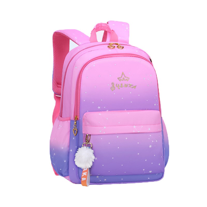 Crossten Backpack Gradient Cute School Bags For Girls Waterproof Backpacks Large Capacity Laptop Bags Lightweight Student Bags