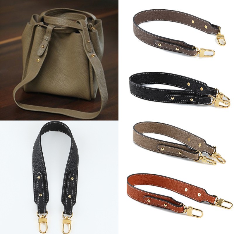 Cowhide Bag Straps Women Handbag Handle Belt Shoulder Bag Wide Strap Genuine Leather Bag Strap Part Strap for Bags 53cm