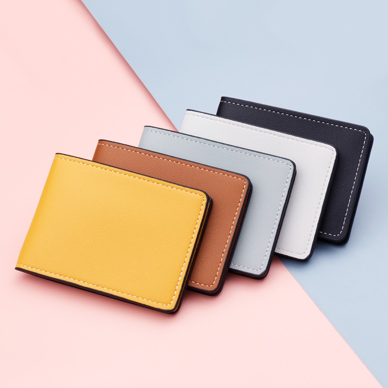 Super Slim PU Leather ID Credit Card Holder Book Organizer Men Ultra-thin Business Card Holders Wallet Driver License Wallet