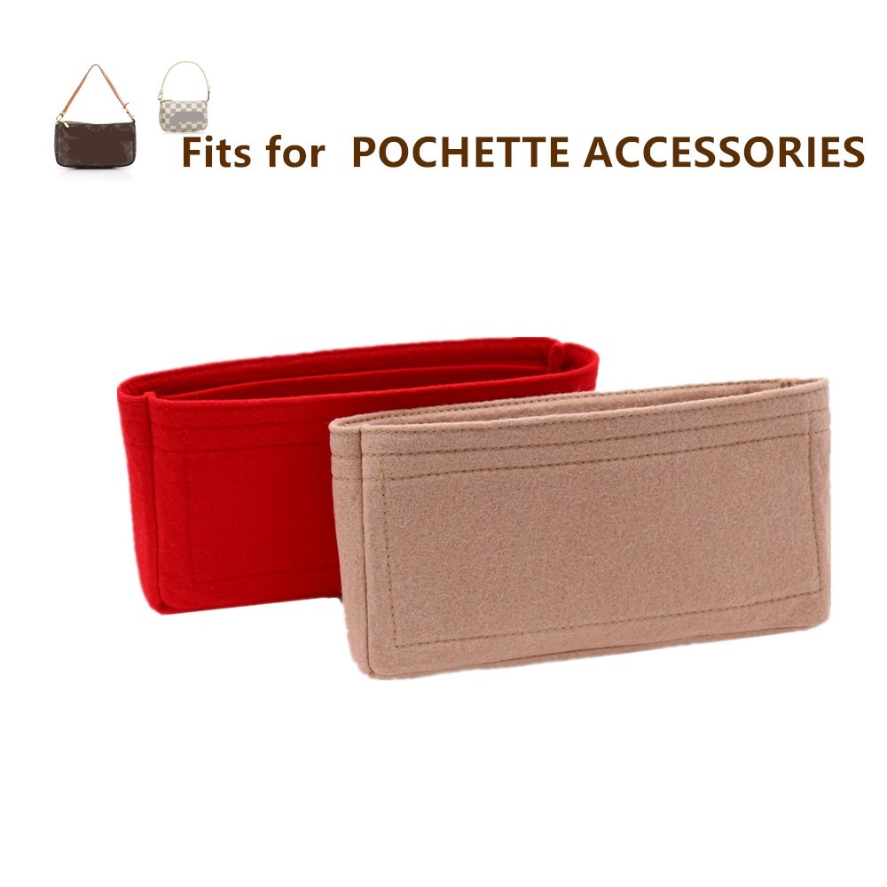 For Pochette Small Accessories Bag Insert Organizer New Version Inner Purse Portable Crossbody Designer Handbag Make Up Organizer