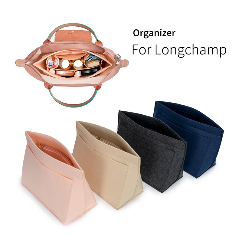 Felt Case Insert Bag Organizer Handbag Girdle Hobo Bag Storage Divider Fits Longchamp