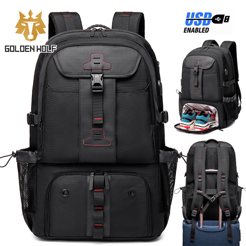 2022 Waterproof Backpacks USB Charging School Bag Anti-theft Men Backpack Fit 15.6 Inch Laptop Travel Bag High Capacity