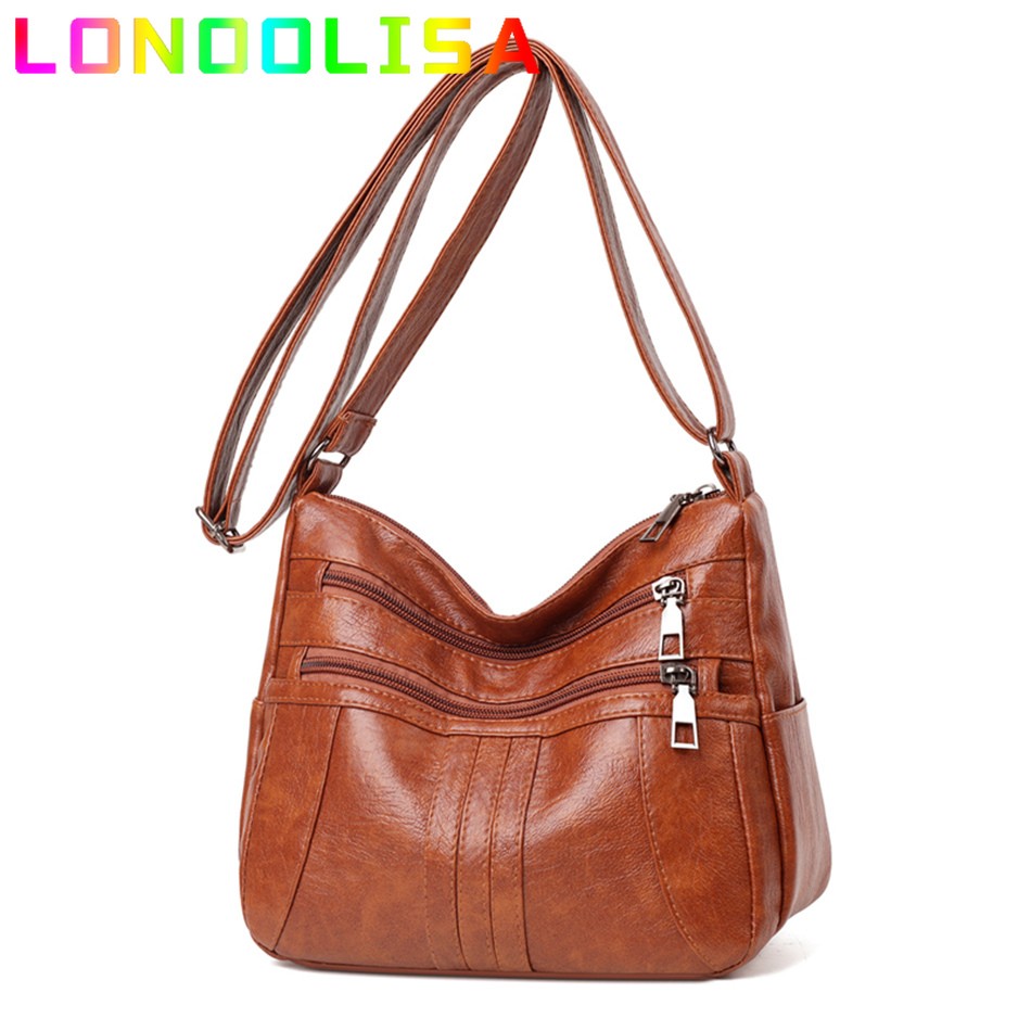 Multi-pocket casual crossbody bag for women fashion shoulder bag and purse high quality large capacity messenger bag