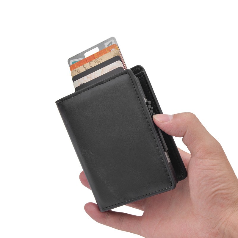 Men's Smart Wallet, Rfid, Metal Aluminum, Credit Card, Small Wallet