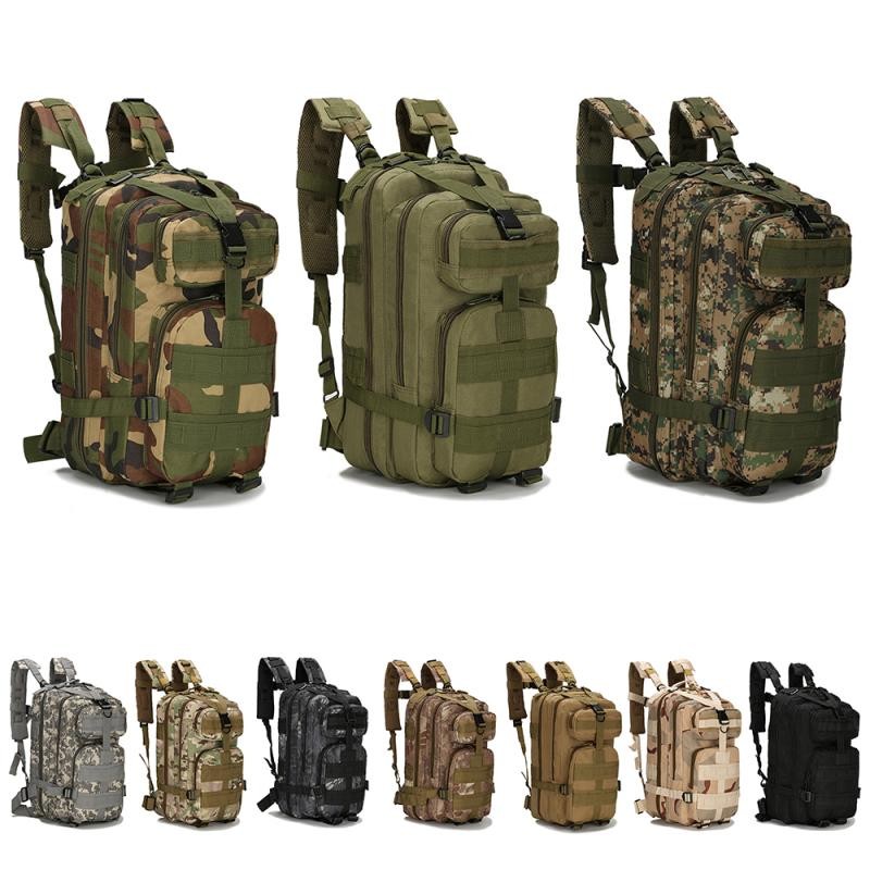 25L Army Backpack Unisex Outdoor Hiking Bag Military Tactical Trekking Bag Plaid Bag