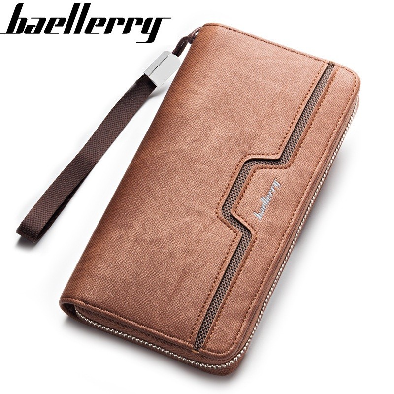 Men's Faux Leather Wallet Casual Pocket New Style Wallet Craft Design Card Holder Detachable Handbag for Men