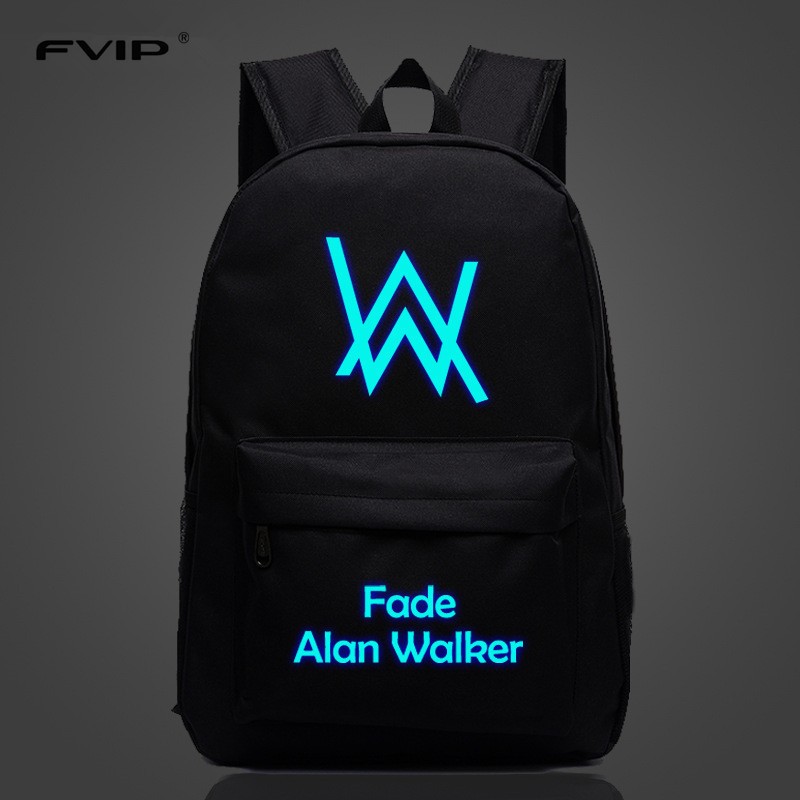 Music DJ Comic Alan Walker Faded Backpack High Quality School Bag Travel Bags For Men And Women