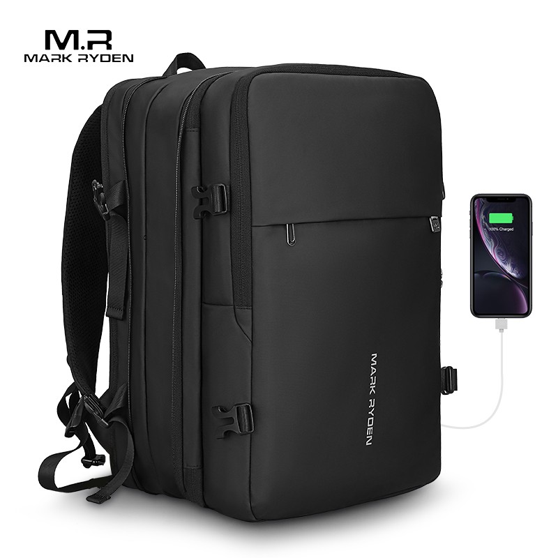 Mark Ryden Men's Backpack 17 inch Laptop Backpack USB Port Multilayer Travel Bag Anti-theft Mochila