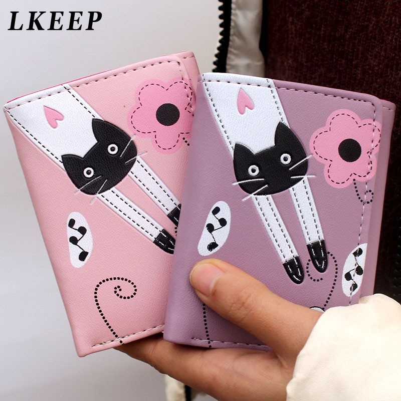 Women Wallet Cute Coin Purse Girl Clutch Small Wallet Change Purse Ladies PU Leather Card Holder