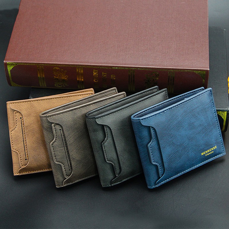 Men's Wallet Purse Money Bag Fashion PU Soft Leather Male Small Wallet Card Holder Hasp Coin Pocket Slim Wallet Wallet Men