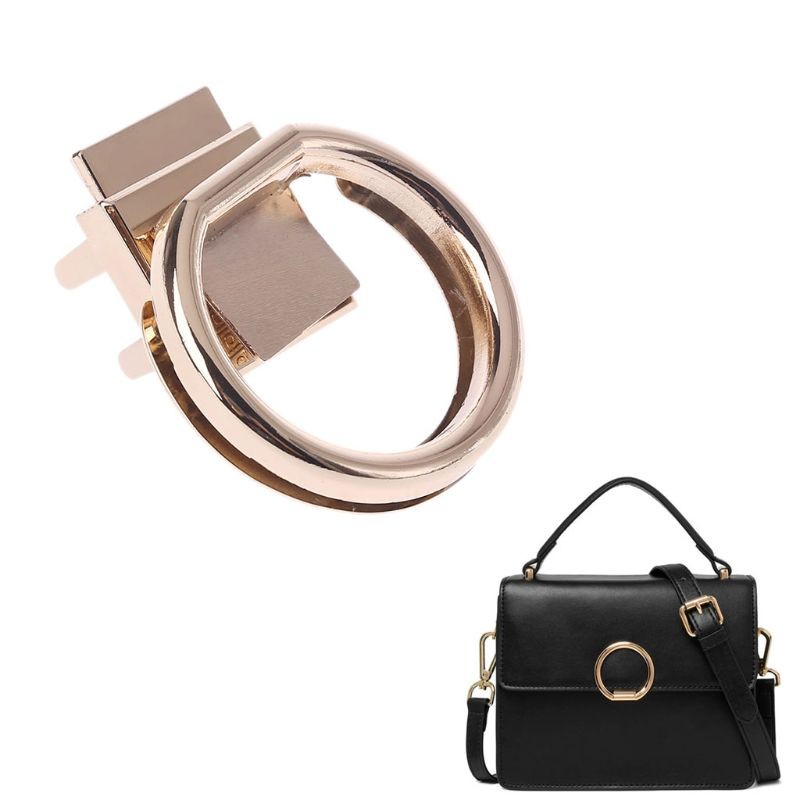 New Fashion 1PC Round Shape Metal Buckle Turn Lock Twist Lock Hardware DIY Craft Replacement Handbag Bag Purse Accessories