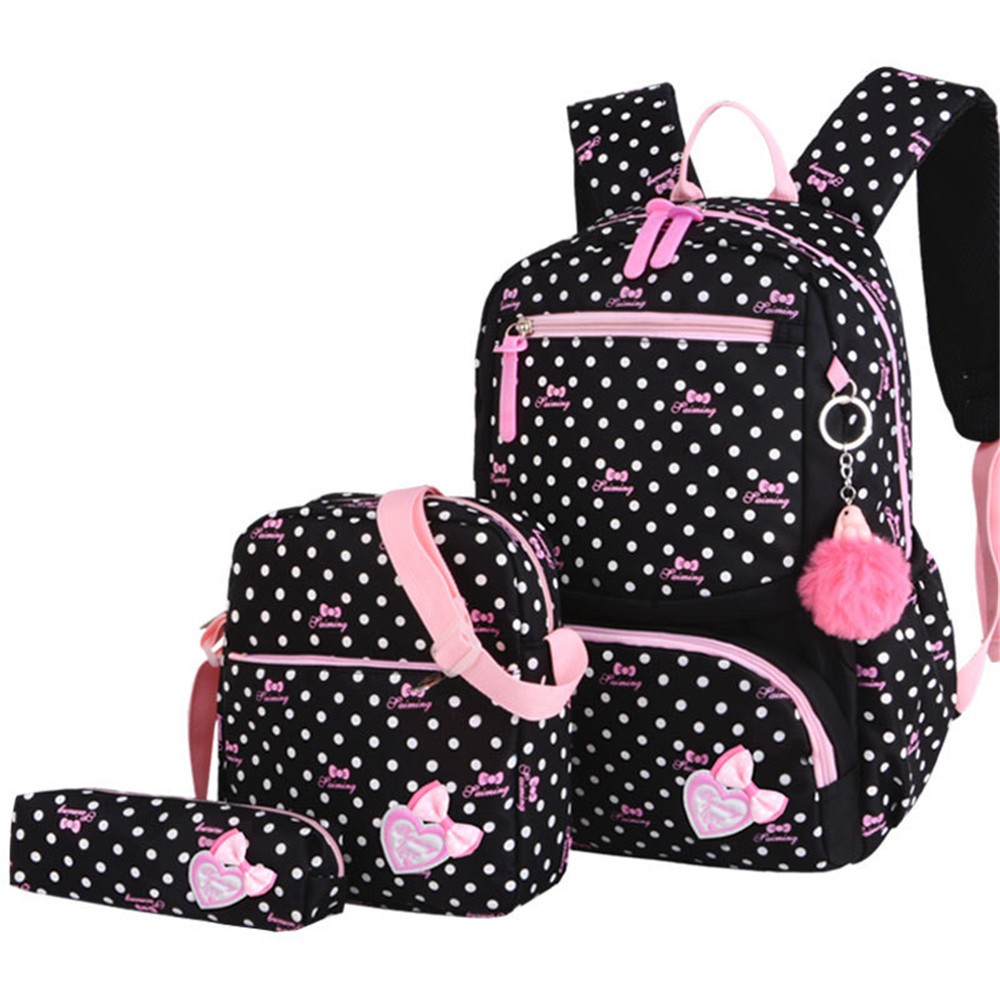 3pcs/set Printing School Bags Backpacks Schoolbag Fashion Kids Lovely Backpack for Children School Bag for Girls School Bag Student Mochila