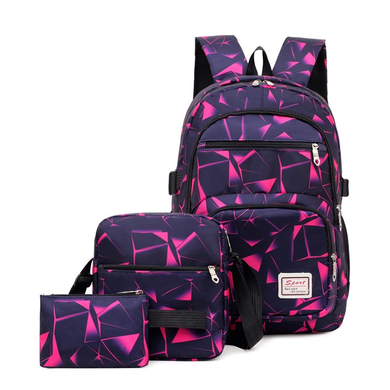 3pcs/set High School Bags For Women 2021 Boys Single Shoulder Bag Male Large Bags Student Travel Backpack Men School Backpack mochila