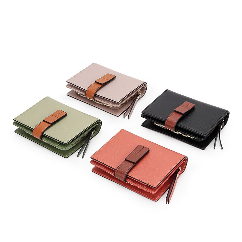 Genuine Leather Wallet For Women Large Capacity Genuine Leather Bifold Wallet Ladies Zipper Wallets Female Monederos Para Mujer