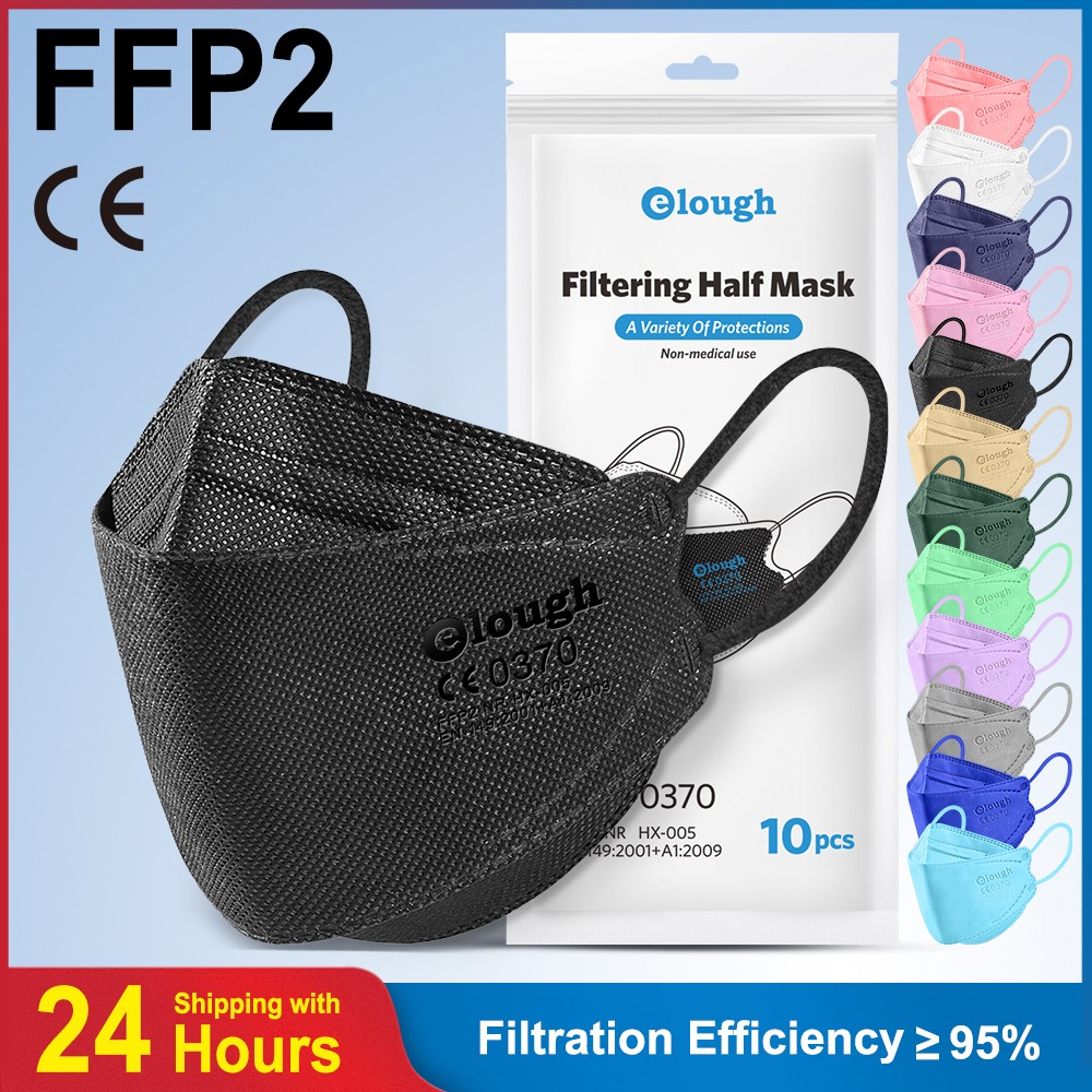 10-100pcs Health Approved FFP2 Masks KN95 Mascarillas CE Breathing Filter Fish Mask Protective ffp2mask Reusable Face Mask