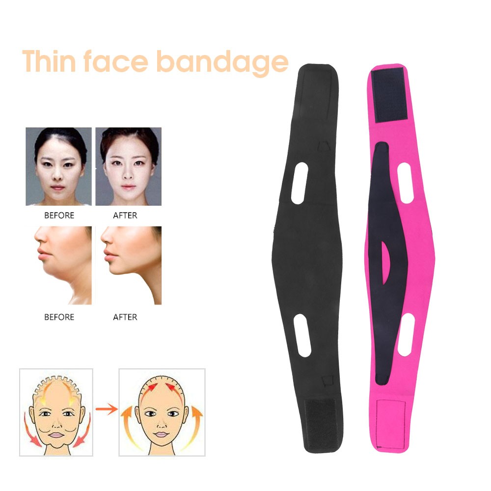 V-shaped Face Lifting Belt Beauty Elastic Bandage Chin Remover Double Contouring Lifting Device Face Slimming Belt