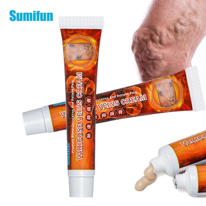 Sumifun New Varicose Veins Treatment Cream 100% Original Fibroid Vasculitis Spider Pain Relief Ointment Medical Plaster