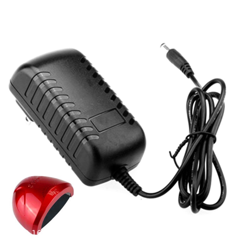 24V 1A Power Supply Adapter Charger 48W US/EU Plug AC 100-240V for UV LED Light Nail Dryer Nail Drill Bits Lamp